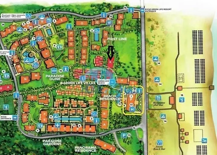 в намиращ се на прекрасният плаж каваци Sozopol